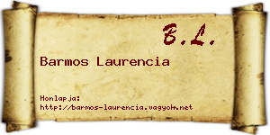 Barmos Laurencia névjegykártya